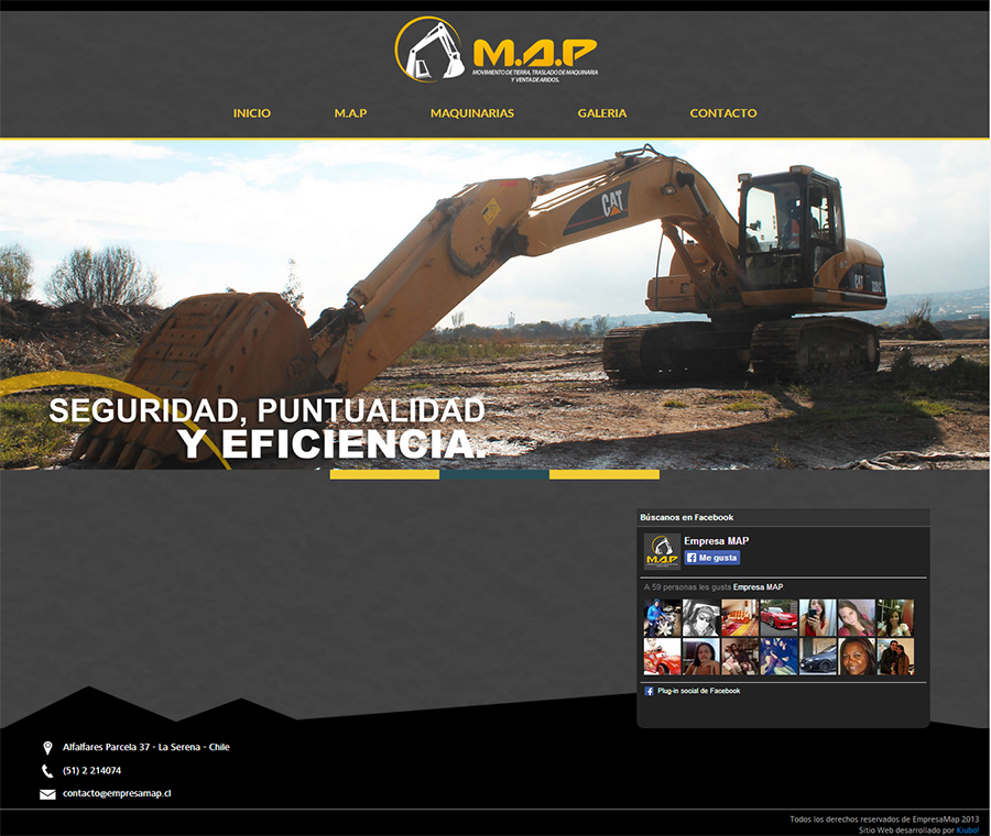 sitio web Empresa M.A.P